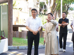 普陀区领导调研党建引领“多格合一”工作